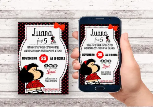 Convite Virtual - Mafalda