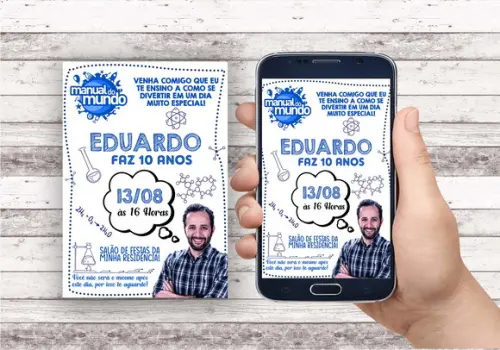 Convite Virtual - Manual do Mundo