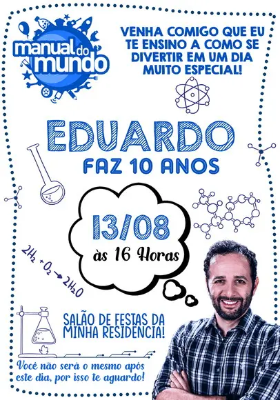 Convite Virtual - Manual do Mundo