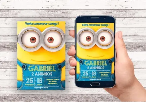 Convite Virtual - Minions 04