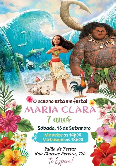 Convite Virtual - Moana 03