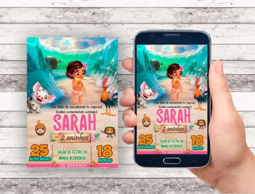 Convite Virtual - Moana Baby 02