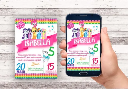 Convite Virtual - My Little Pony
