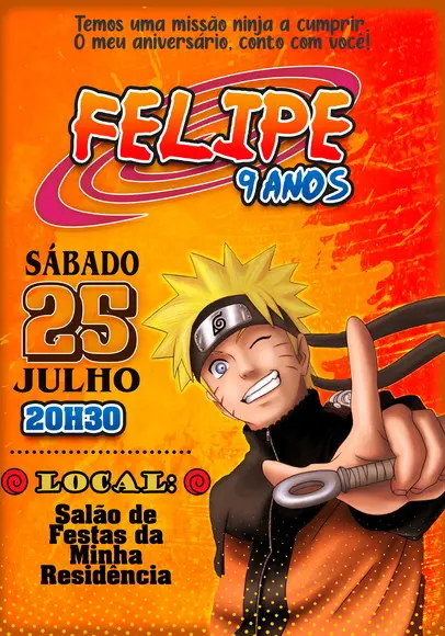 Convite Virtual - Naruto 04