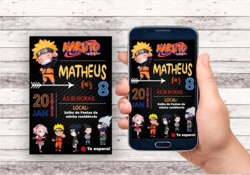 Convite Virtual - Naruto 03