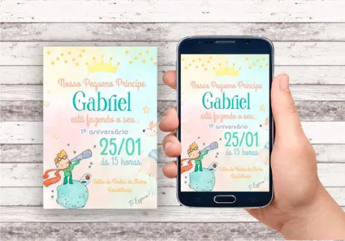 Convite Virtual - o Pequeno Principe Candy