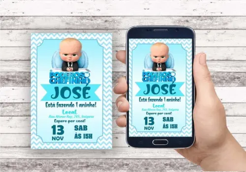 Convite Virtual - o Poderoso Chefinho