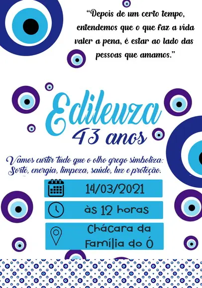 Convite Virtual - Olho Grego