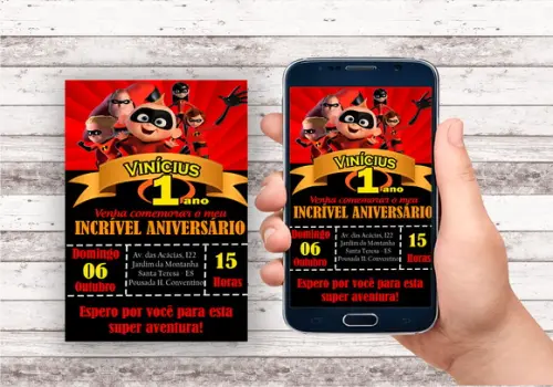 Convite Virtual - os Incriveis