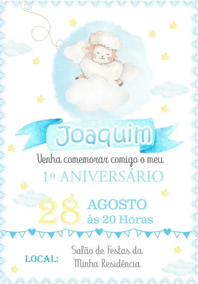 Convite Virtual - Ovelhinha
