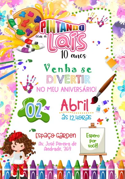 Convite Virtual - Pintando o 7