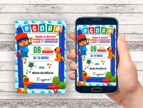Convite Virtual - Pocoyo 02