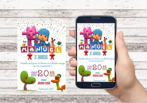 Convite Virtual - Pocoyo