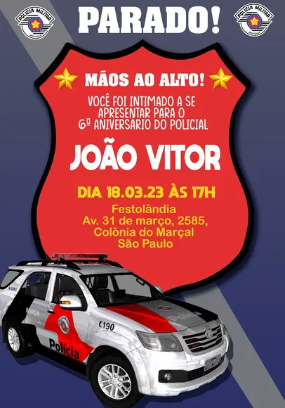 Convite Virtual - Policia Militar Sp