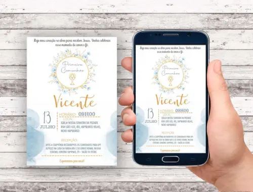 Convite Virtual - Primeira Comunhão 02