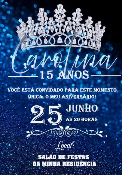 Convite Virtual - Princesa 15 Anos