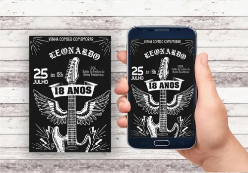 Convite Virtual - Rock´n Roll