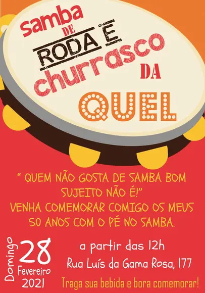 Convite Virtual - Samba 03