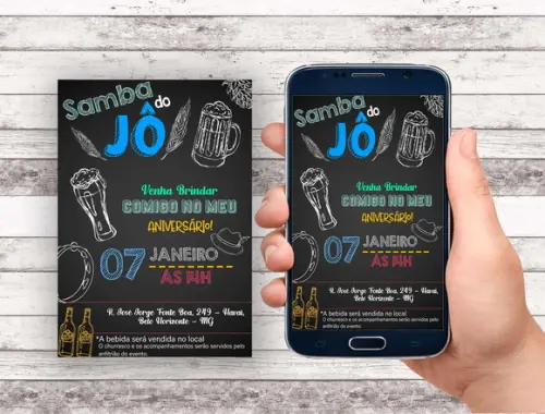 Convite Virtual - Samba e Cerveja