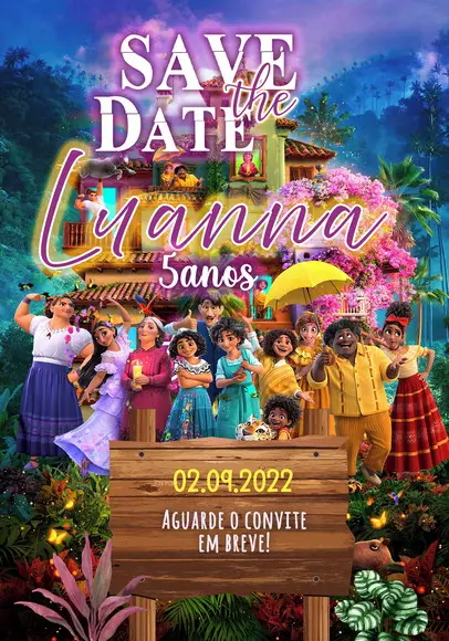 Convite Virtual - Save The Date - Encanto