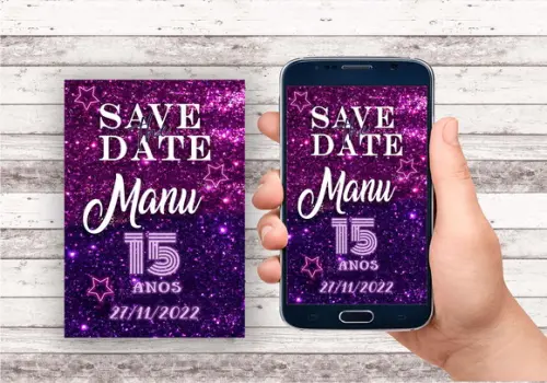 Convite Virtual - Save The Date Euphoria