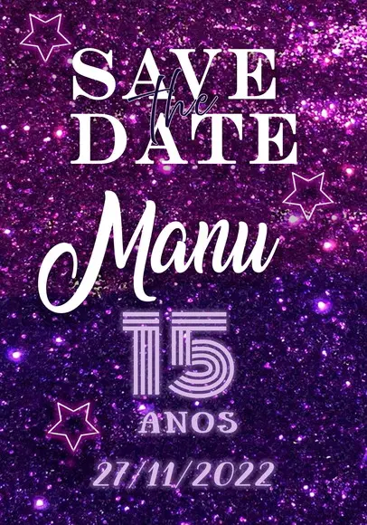 Convite Virtual - Save The Date Euphoria