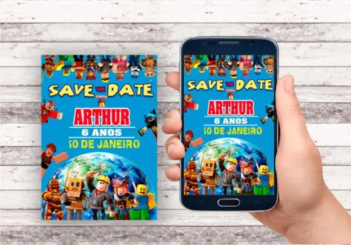 Convite Virtual - Save The Date Roblox 02