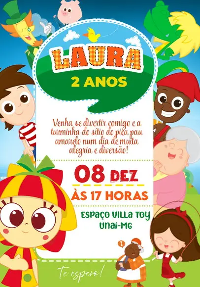 Convite Virtual - Sítio do Pica Pau Amarelo 03