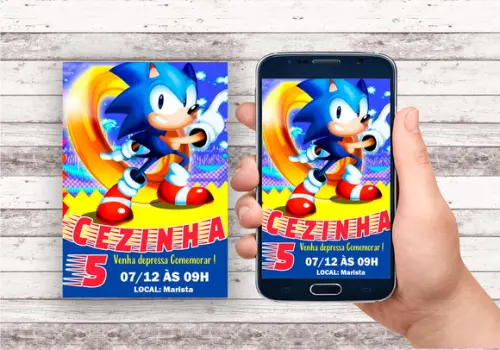 Convite Virtual - Sonic 01