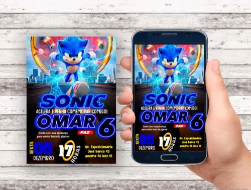 Convite Virtual - Sonic 05