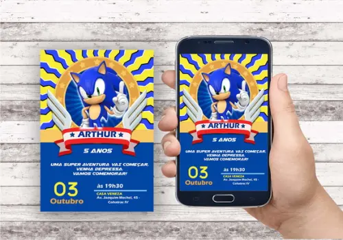 Convite Virtual - Sonic 03