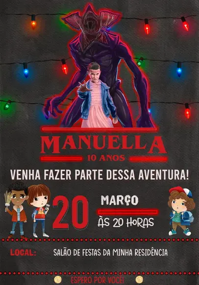 Convite Virtual - Stranger Things 03