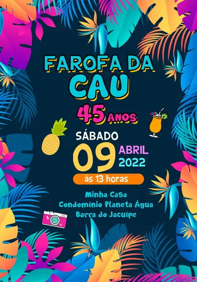 Convite Virtual - Tardezinha/ Farofa
