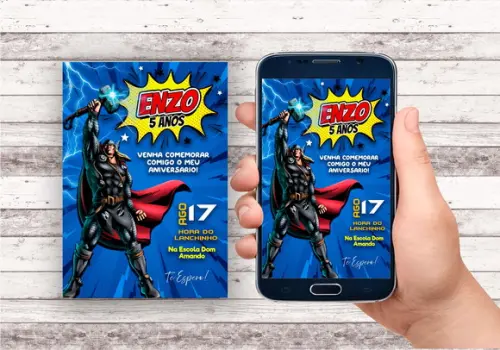 Convite Virtual - Thor