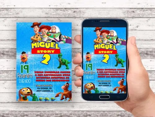 Convite Virtual - Toy Story 02