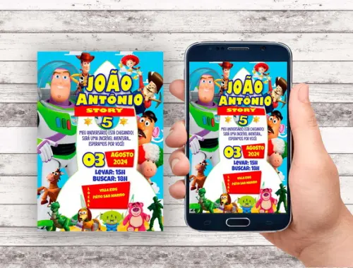Convite Virtual - Toy Story Buzz Ligthyear