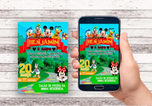 Convite Virtual - Turma do Mickey 03