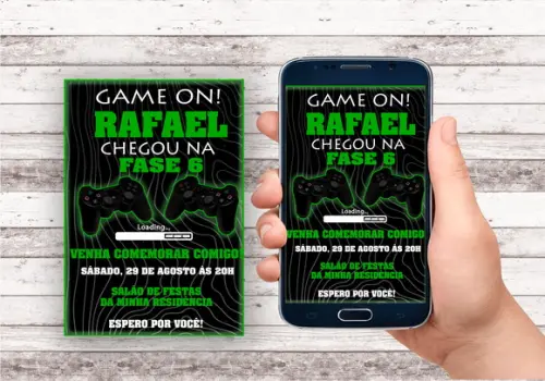 Convite Virtual - Video Game