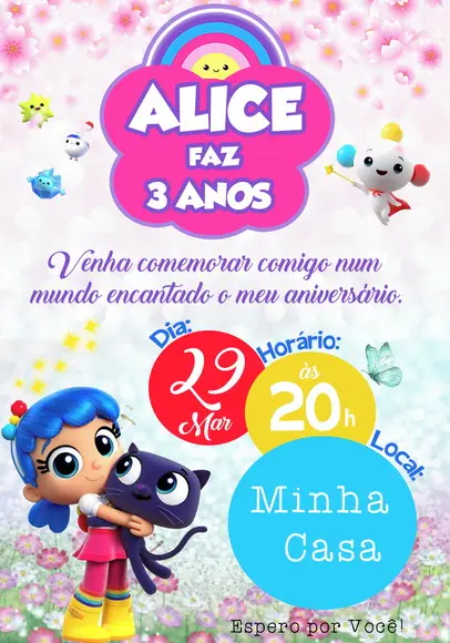 Convite Virtual - Vera e o Reino do Arco Irís