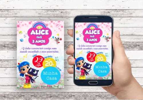 Convite Virtual - Vera e o Reino do Arco Irís