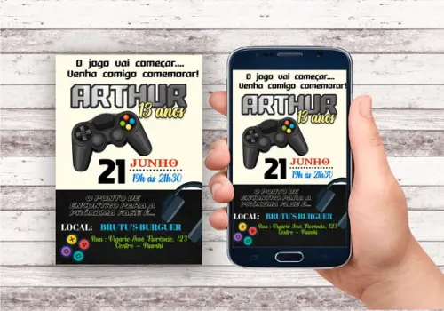 Convite Virtual - Video Game 02