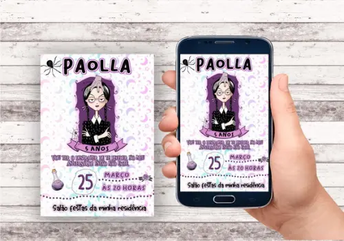 Convite Virtual - Wandinha 04