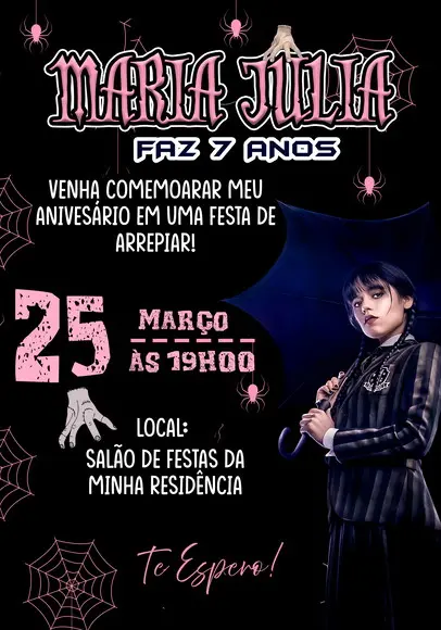 Convite Virtual - Wandinha 02