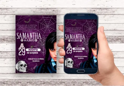Convite Virtual - Wandinha 05