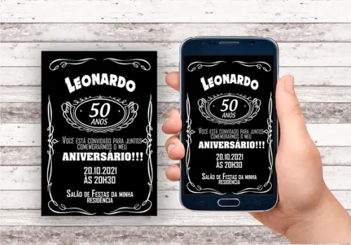 Convite Virtual - Whisky