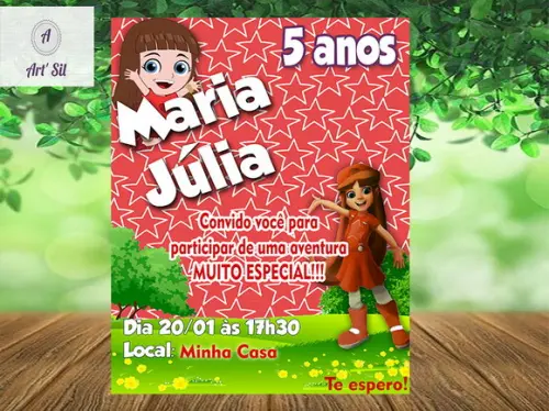 Convite virtual Aventureira Vermelha - Luccas Neto