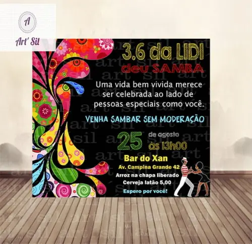 Convite Virtual Samba
