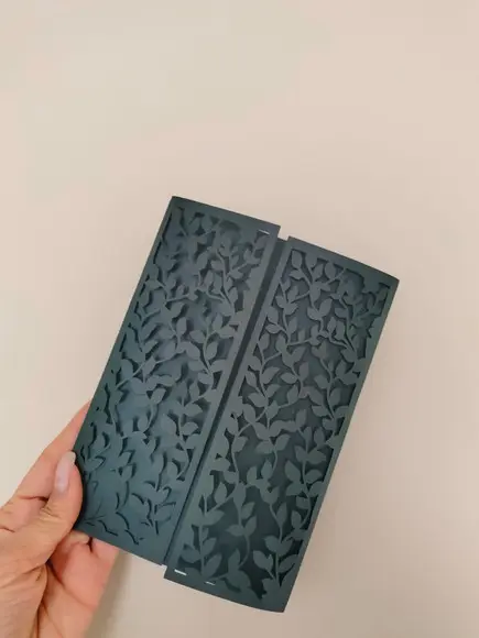 Envelope Rendado Folhagem - Verde Escuro