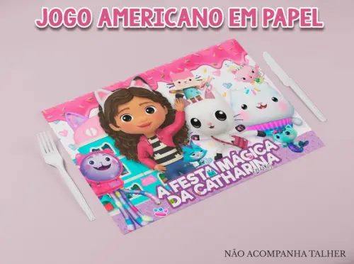 Jogo Americano - a Casa Mágica da Gabby (papel)