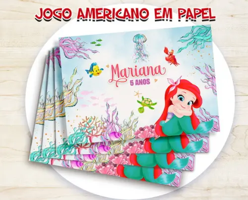Jogo Americano - Ariel Cute (papel)
